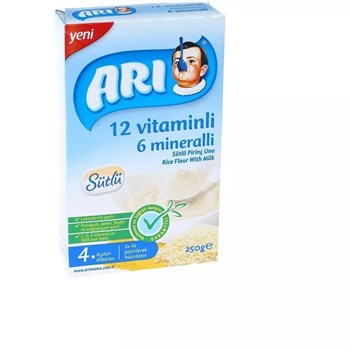 Arı 4+ Ay 250 gr Sütlü 12 Vitaminli 6 Minarelli Bebek Maması