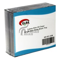 ELBA QD-521.02B 1Lİ Siyah 5,2mm Slim CD Case