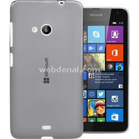 Transparent Soft Microsoft Lumia 535 Kılıf Siyah