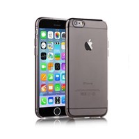 Microsonic Slim Transparent Soft iPhone 6 Plus (5.5'') kılıf Siyah