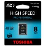 Toshiba 8 GB SDHC Kart Class 10 RAMSEC8192TOS110