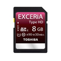 TOSHIBA EXCERIA TYPE-HD 8GB SDHC UHS1 C10 90/30MB