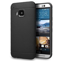 Microsonic Dot Style Silikon HTC One M9 Siyah Kılıf