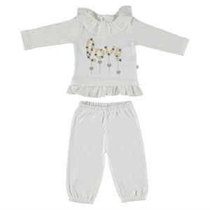 For My Baby Love Pijama Takım Ekru 9-12 Ay 30605098