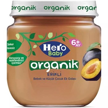 Ülker Hero Baby 6+ Ay 125 gr Organik Erik Püresi