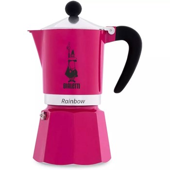Bialetti 5012 Rainbow 3 Kişilik Fuşya Moka Espresso Kahve Pişiricisi