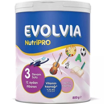 Evolvia 3 Nutripro 12+ Ay 2x800 gr Çoklu Paket Bebek Devam Sütü