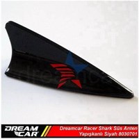 Dreamcar Racer Shark Süs Anten Yapışkanlı Siyah 8030701