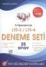 LYS 3 - LYS - 4 Deneme Seti 25 Sınav TS (ISBN: 9786054705566)
