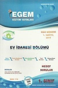 1.Sınıf 1.Yarıyıl Ev İdaresi Hedef Sorular (Kod 119) Egem Yayınları (ISBN: 9786054950409)