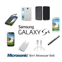 Microsonic Samsung Galaxy S4 Kılıf & Aksesuar Seti 8İn1
