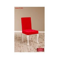 Sanal Mobilya Simay Demonte Sandalye Beyaz - Kırmızı V-231 25341746