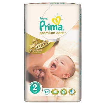 Prima Bebek Bezi Premium Care 2 Beden Mini Ekonomi Paketi 54 Adet