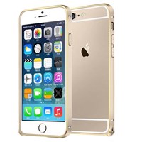 Microsonic iPhone 6s Ultra Thin Metal Bumper Kılıf Gold & Gold