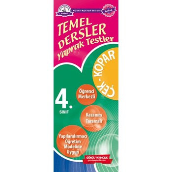TEMEL DERSLER YAPRAK TEST - 4 (ISBN: 9789944436045)