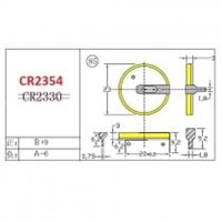 Power-Xtra CR2354 2 Pin Lithium Pil