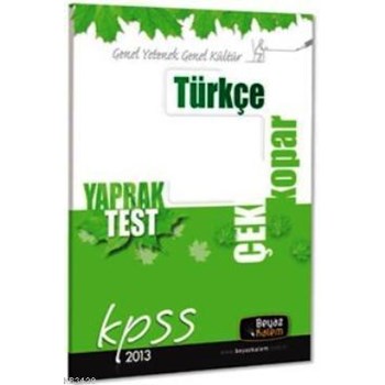 KPSS Türkçe Çek Kopar Yaprak Test (2013)