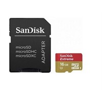 SanDisk 16GB microSDHC Extreme Class 10 UHS-1 Memory Card with microSD