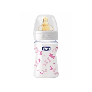 Chicco Kauçuk Emzikli Cam Biberon Kız 150 ml 32468989