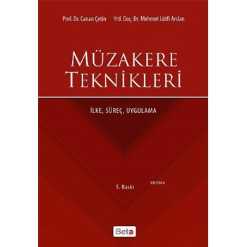 Müzakere Teknikleri (ISBN: 9786053331742)