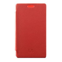 LG Optimus L5 E610 Kılıf Kapaklı Flip Cover Kırmızı