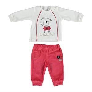 Bibaby Boys Kadife 2`li Takım Kırmızı 9 Ay 31519854