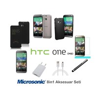 Microsonic HTC One M8s Kılıf & Aksesuar Seti 8in1