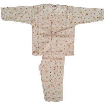 Sebi Bebe 51206 Bebek Pijaması Tavşanlı Kahverengi 9-12 Ay (74-80 Cm) 33443889
