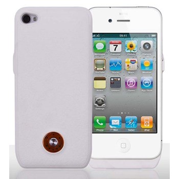 PowerCase iPhone 4 Şarjlı Kılıf Beyaz MGSACEVMV25
