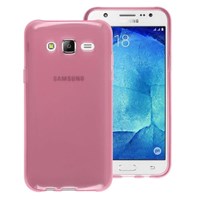 Microsonic Samsung Galaxy J7 Kılıf Transparent Soft Pembe