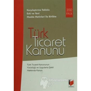 Türk Ticaret Kanunu (ISBN: 9786055263836)