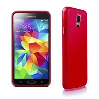 Soft TPU Galaxy S5 Slikon Kırmızı Kılıf MGSCEGSXRV4