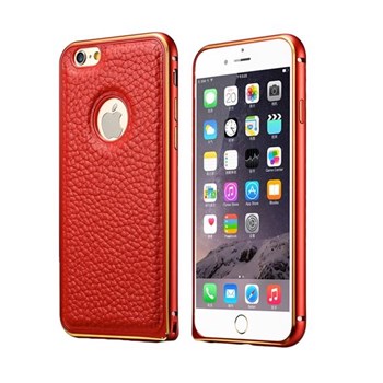 Microsonic Derili Metal Delüx iPhone 6 (4.7'') Kılıf Kırmızı
