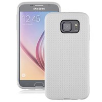 Microsonic Dot Style Silikon Samsung Galaxy S6 Kılıf Beyaz
