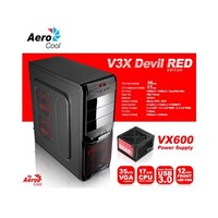 Aerocool V3X Advance Devil Red Edition 600W (AE-V3XA600R)