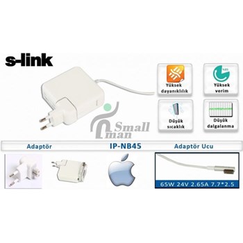S-Lınk Ip-Nb45 45W 14.5V 3.1A Apple Notebook Adaptörü