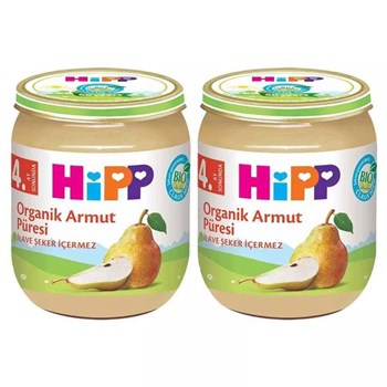 Hipp 4+ Ay 125 gr Organik Armut Püresi Kavanoz Maması