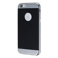 Joyroom Blade Series iPhone 6 Plus Metalik Kenarlı Silver Silikon Kılıf