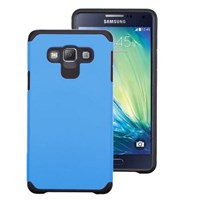 Microsonic Samsung Galaxy E7 Kılıf Slim Fit Dual Layer Armor Mavi