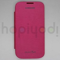 Samsung Galaxy S4 i9500 Kılıf Flip Cover Pembe