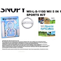 Snopy WII-LS-11000 WII Wii 5 in 1 Sports Kit Game Con