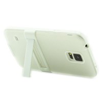 Microsonic Standlı Soft Samsung Galaxy S5 Kılıf Beyaz