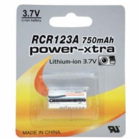 Power-Xtra RCR123A 3.7V 750 Mah Li-Ion Pil