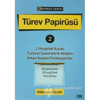 Türev Papirüsü - 2 - Gökmen Sezer (3990000017005)