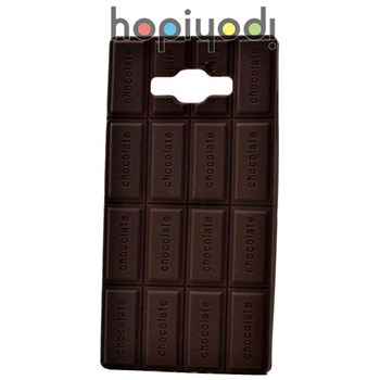 Samsung Galaxy A7 Kılıf + Kokulu Çikolatalı Silikon Kapak