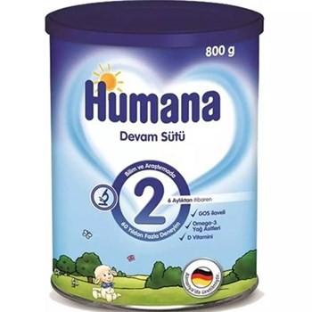 Humana 2 6+ Ay 3x800 gr Devam Sütü
