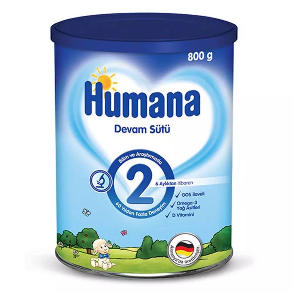 Humana 2 6+ Ay 800 gr Bebek Devam Sütü fiyatı, yorumları ve özellikleri