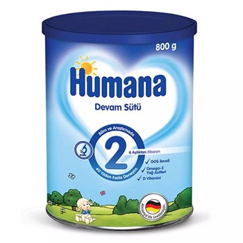 Humana 2 6+ Ay 800 gr Bebek Devam Sütü