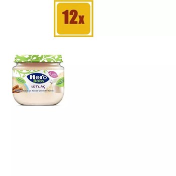 Hero Baby 12x120 gr Organik Sütlaç Kavanoz Maması