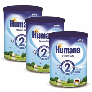 Humana 2 6+ Ay 2x800 gr Çoklu Paket Bebek Devam Sütü